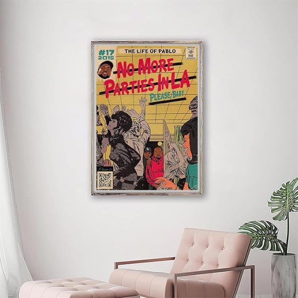 Kanye West & Kendrick Lamar No More Parties in LA Music Album Posters - Image 4