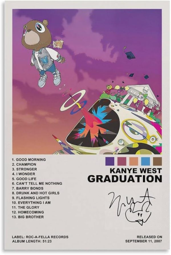 Kanye West Poster Graduation Poster Print