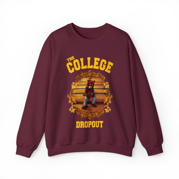 The College Dropout Bear Unisex Heavy Blend Crewneck Sweatshirt - Old Kanye West Inspired