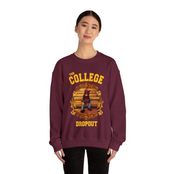 The College Dropout Bear Unisex Heavy Blend Crewneck Sweatshirt - Old Kanye West Inspired - Image 3