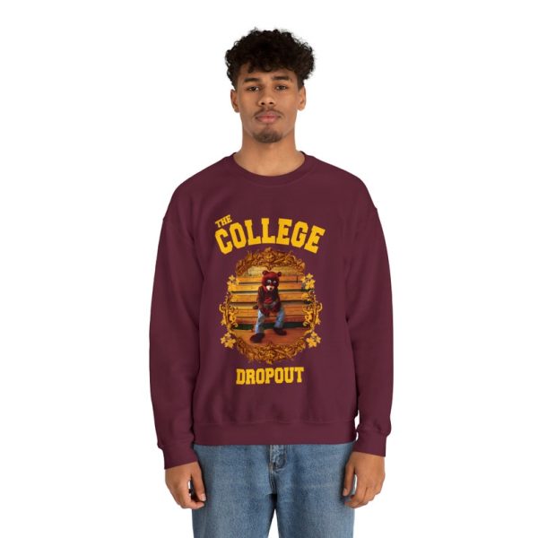 The College Dropout Bear Unisex Heavy Blend Crewneck Sweatshirt - Old Kanye West Inspired - Image 4