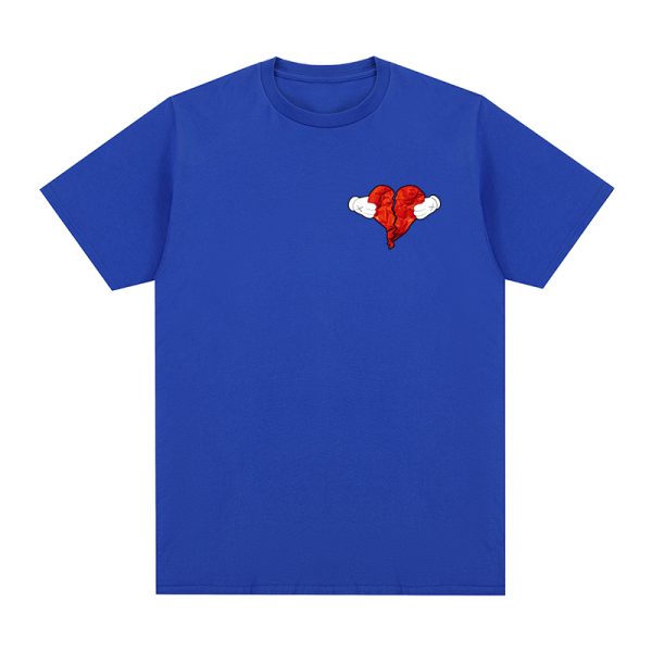 Kanye West vintage hip hop t-shirt with heart design