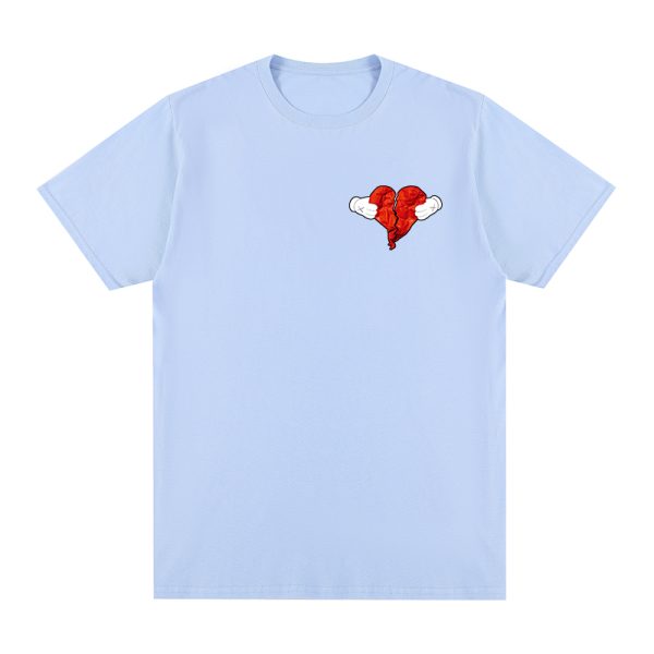 Kanye West vintage hip hop t-shirt with heart design