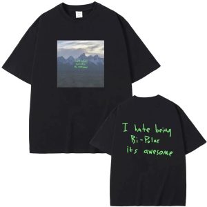 Kanye West Vultures album graphic tee with bipolar quote