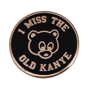 I Miss The Old Kanye lapel pin – vintage hip hop badge