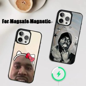 Sleek Kanye West iPhone case with MagSafe charging