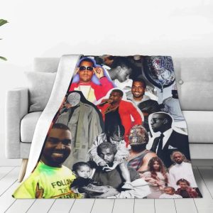 Kanye West flannel blanket for couch, bed, and camping