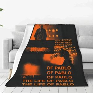 Soft Kanye West flannel baby blanket for toddlers and newborns