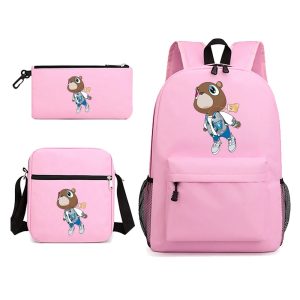 Kanye West Graduation backpack 3-piece set for students