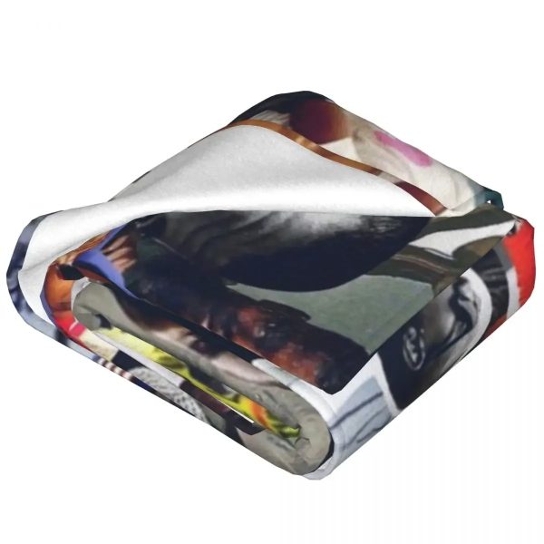 Kanye West flannel blanket for couch, bed, and camping