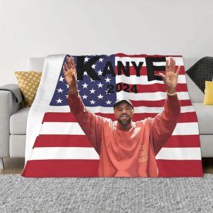 Kanye West Life of Pablo fleece throw blanket with hands design