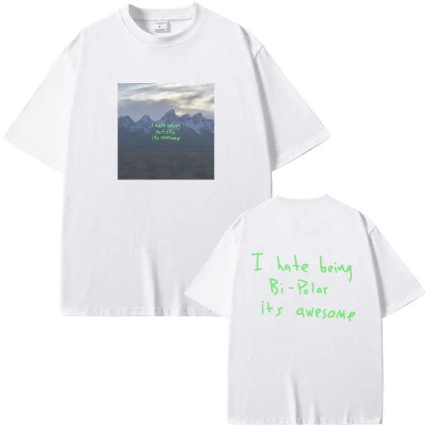 Kanye West Vultures album graphic tee with bipolar quote