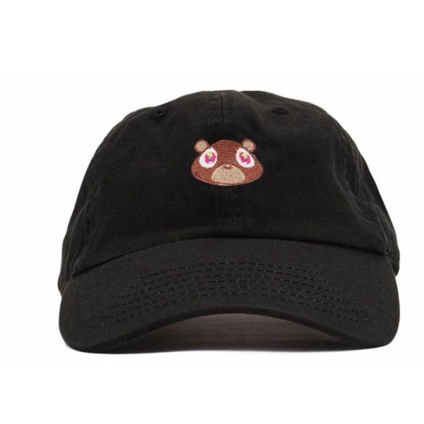 Kanye West Ye Bear snapback cap, unisex summer streetwear hat