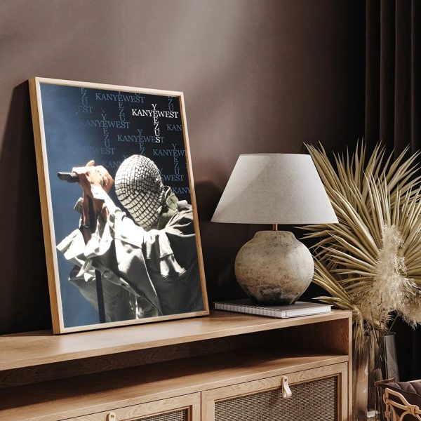 Kanye West Retro Kraft Poster – Aesthetic DIY Wall Art for Room, Cafe, or Studio Space