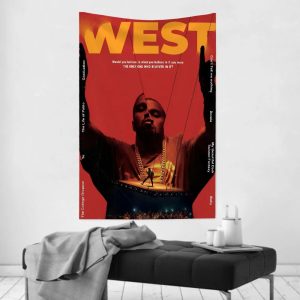 Kanye West tapestry wall cloth, party backdrop