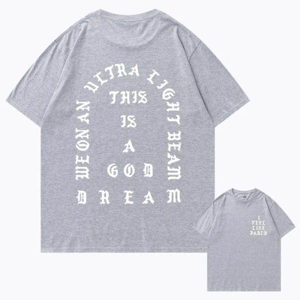 Oversized Kanye West unisex vintage streetwear T-shirt