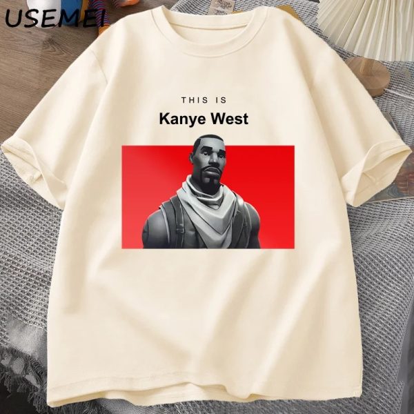 Funny Kanye West vintage cotton t-shirt short sleeve