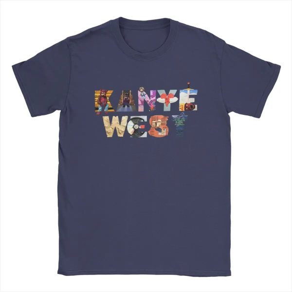 Minimal Kanye West rap tee cotton short sleeve merch