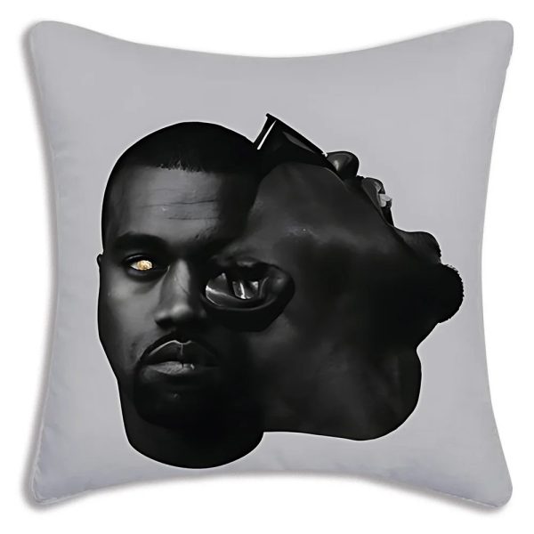 Kanye West Ye pillow cover with double-sided cartoon print