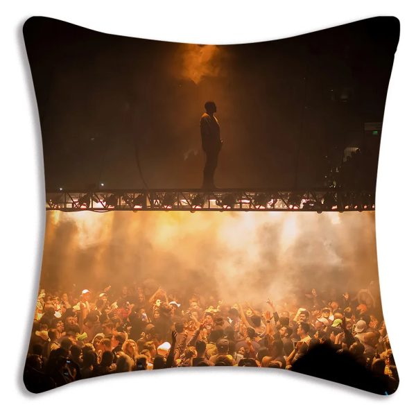Kanye West Ye cartoon pillow cover, hip hop couch decor