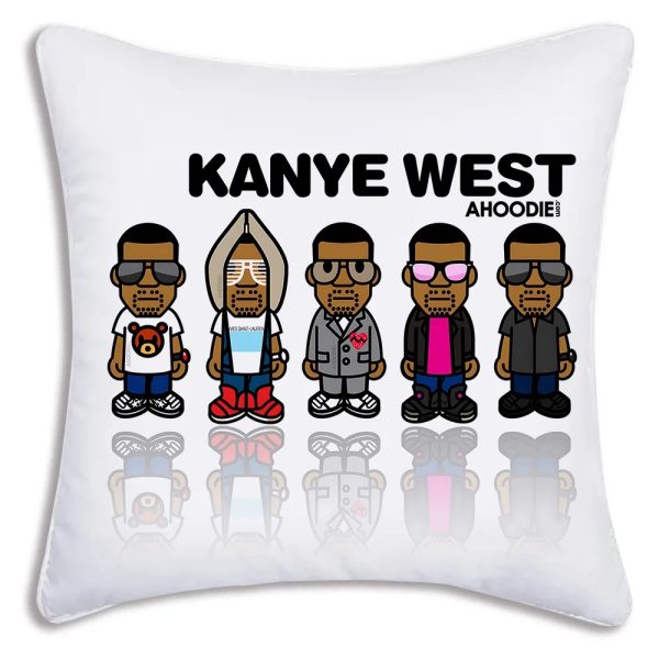 Kanye West Ye cartoon pillow cover, hip hop couch decor