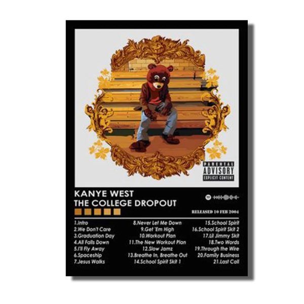 High-definition Kanye West canvas art poster – frameless wall decor