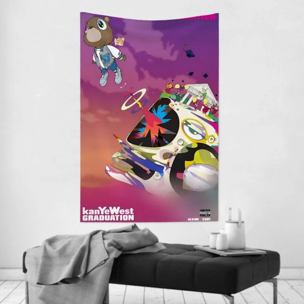 Kanye West tapestry wall cloth, party backdrop