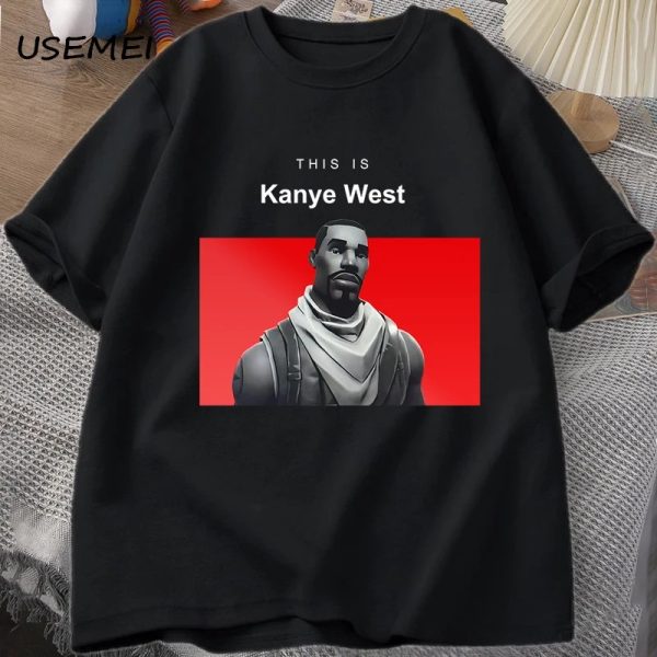 Funny Kanye West vintage cotton t-shirt short sleeve