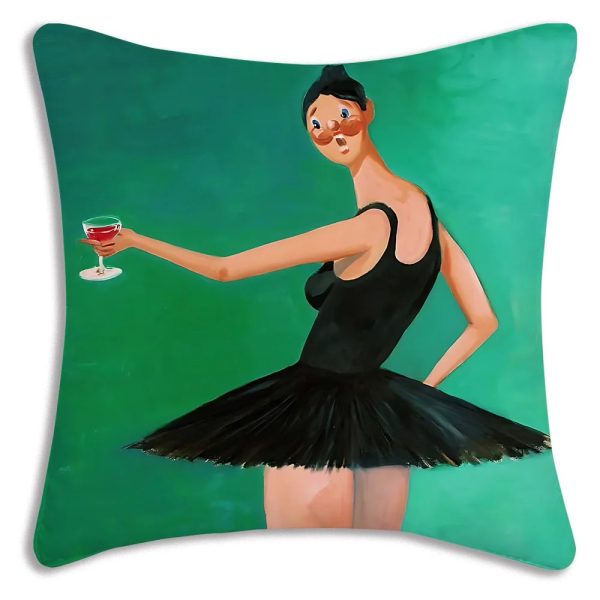 Kanye West Ye cartoon pillow cover, hip hop couch decor
