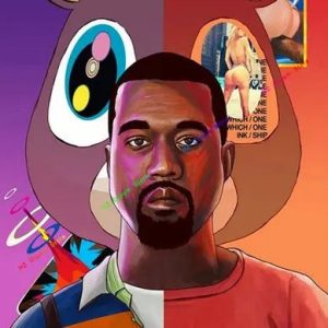 Kanye West canvas poster print for home decor