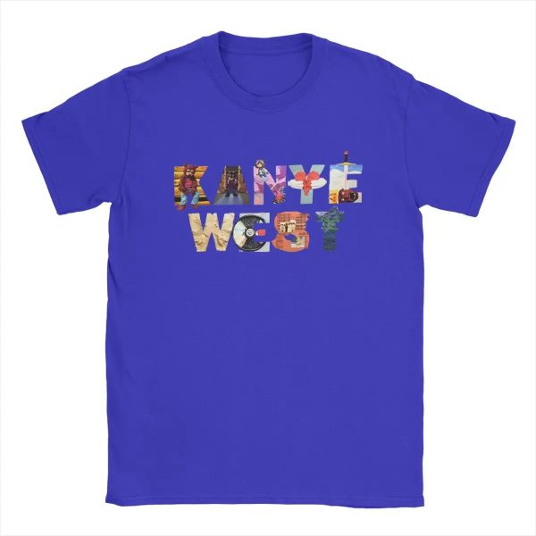 Minimal Kanye West rap tee cotton short sleeve merch