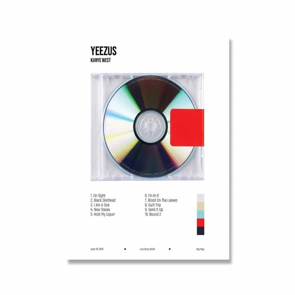 Kanye West My Beautiful Dark Twisted Fantasy album canvas poster