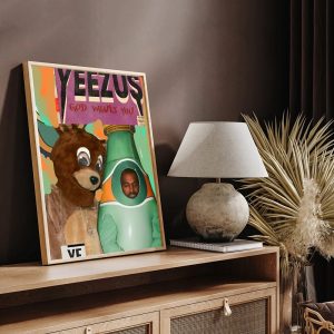 Kanye West movie-style retro art print poster