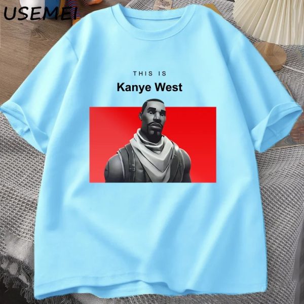 Funny Kanye West vintage cotton t-shirt short sleeve
