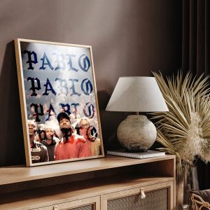 Kanye West music kraft poster for studio wall decor