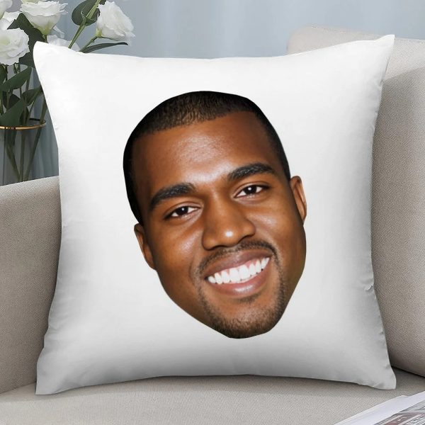 Funny Kanye West meme pillow case, double-sided, plush cushion cover