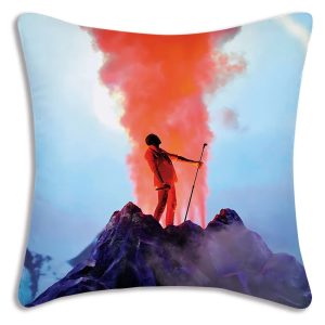 Ye Kanye West cartoon pillow cover, hip hop home decor