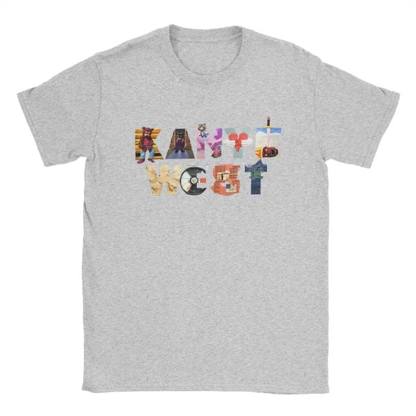 Minimal Kanye West rap tee cotton short sleeve merch
