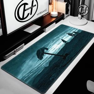 Oversized Kanye West Vultures 2 desk mat for office and gaming