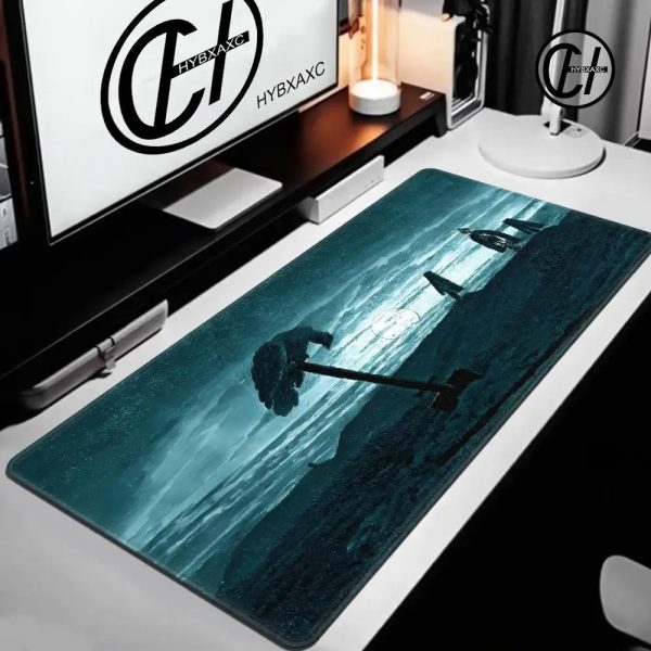 Oversized Kanye West Vultures 2 desk mat for office and gaming