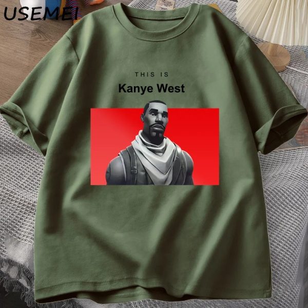 Funny Kanye West vintage cotton t-shirt short sleeve