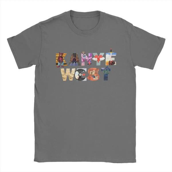 Minimal Kanye West rap tee cotton short sleeve merch