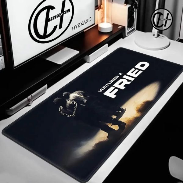 Oversized Kanye West Vultures 2 desk mat for office and gaming