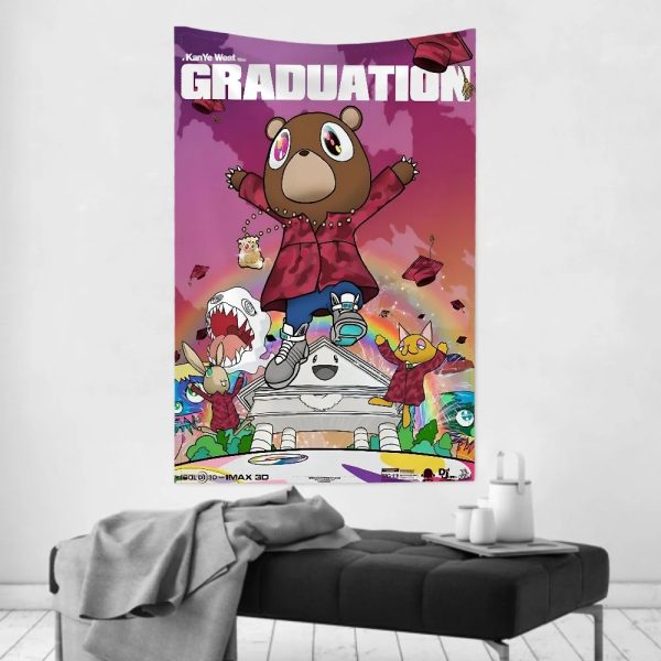 Kanye West wall cloth, music decor, baby room background