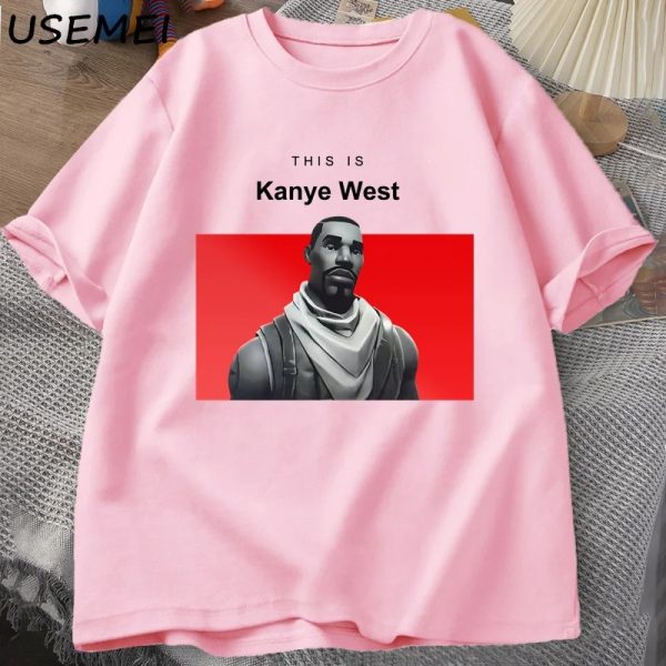 Funny Kanye West vintage cotton t-shirt short sleeve