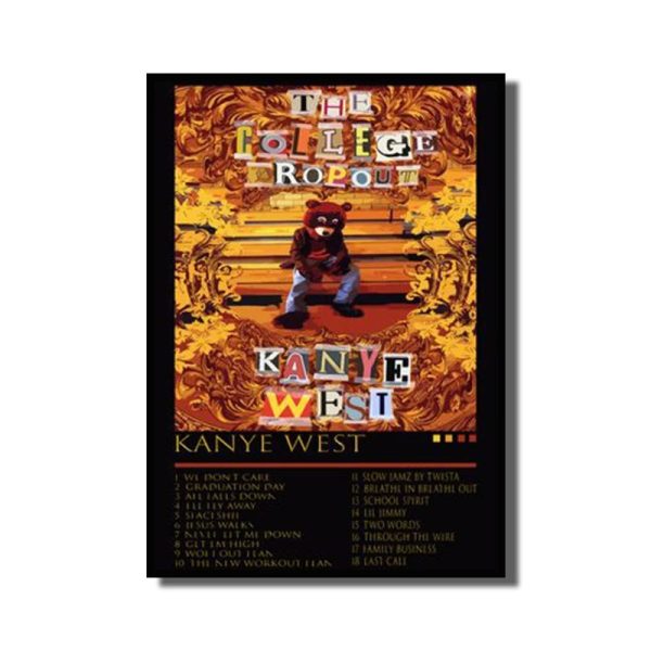 High-definition Kanye West canvas art poster – frameless wall decor