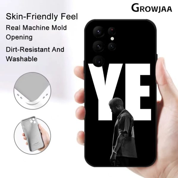Cool Kanye West phone case for Samsung Galaxy S24 Ultra and S23 Ultra – protective silicone