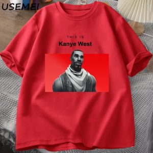 Funny Kanye West vintage cotton t-shirt short sleeve