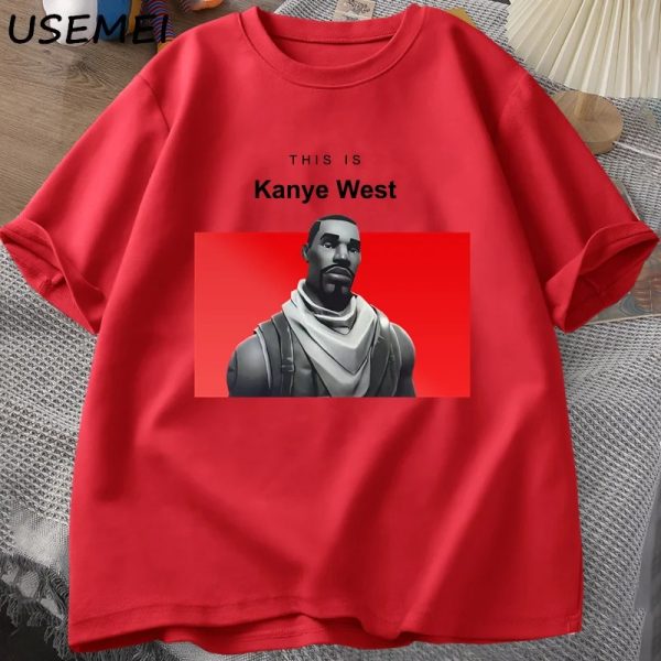 Funny Kanye West vintage cotton t-shirt short sleeve