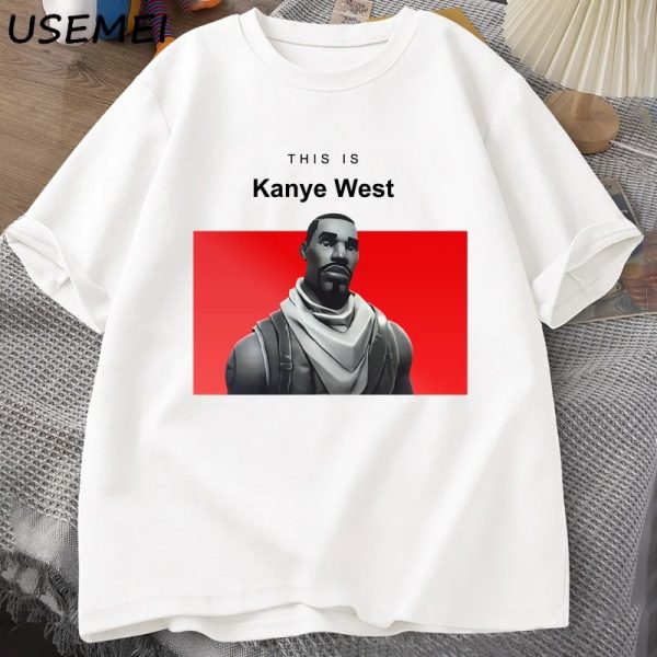 Funny Kanye West vintage cotton t-shirt short sleeve